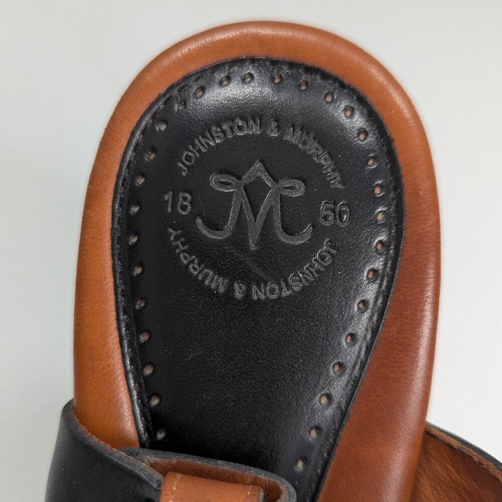 Johnston & Murphy Justine Leather And Wooden Sandals Size 8 - Picture 5 of 8